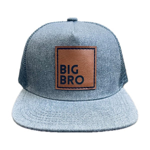Big Bro Snapback Hat, Baby Toddler Youth Adult Mens Cap, New Baby Pregnancy Announcement, Big Brother gift for boys, Pregnancy Reveal, hospital gift, baby shower, adoption gift (Kids Youth, Grey)