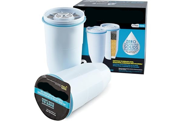 ZeroWater water filter cartridges with packaging on a white background