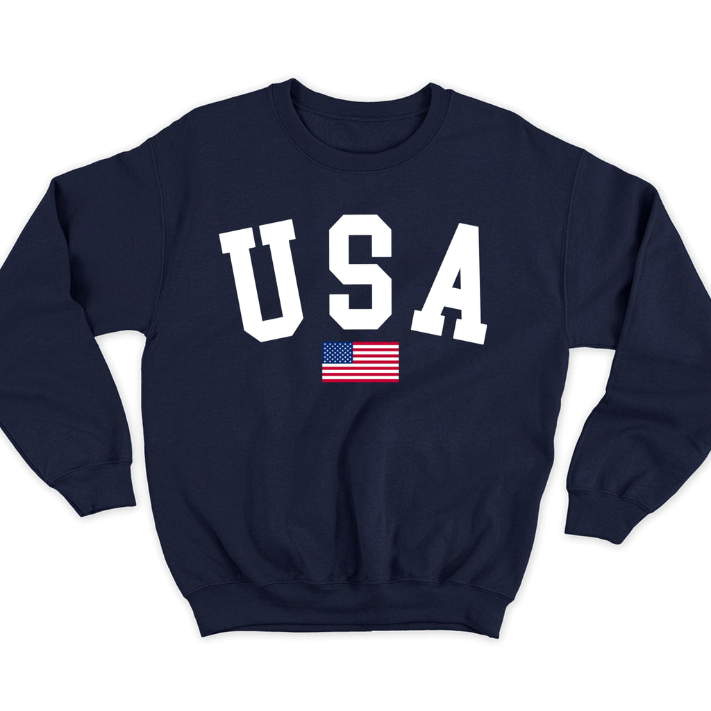 USA Flag Sweatshirt 4th of July Sweatshirt Gift American Flag Sweatshirt Crewneck Independece Day Sweater Men's Sweatshirt Women's Sweatshirt