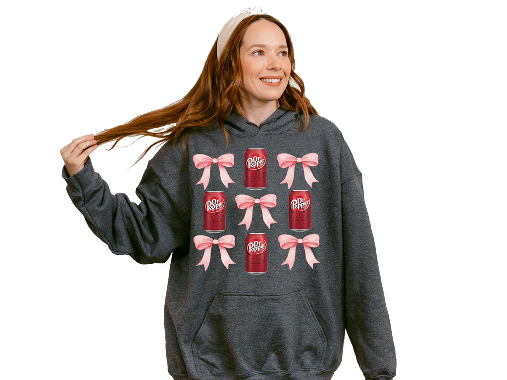 Generic Dr. Pepp-er Soda Sweatshirt, Unisex Adult, All Ages, Food & Beverage Theme, Red, Small, Long Sleeve, Hooded