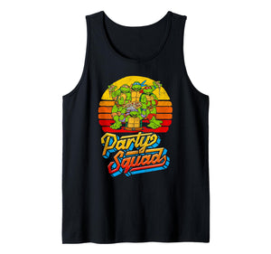 Party Squad! TMNT Vintage 80s Pizza Friends Distressed Tank Top