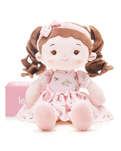 LeyaDoll Soft Baby Doll Toys (16''), My First Baby Rag Doll for 1 Year-Old Girl Birthday Gift, Christmas Plush Toys Gift for Toddler Kids Infants -Princess Breeze