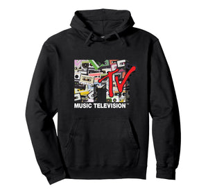 Logo 80s Vintage Cassette Tapes Remix Pullover Hoodie