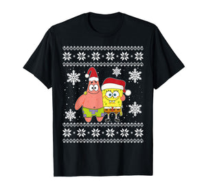 Mademark x SpongeBob SquarePants - Spongebob And Patrick Best Friends Holiday Christmas Graphic T-Shirt