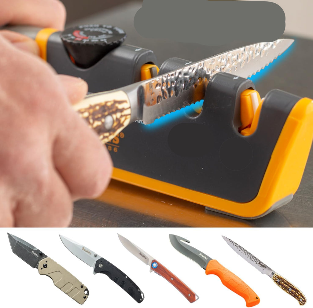 Adjustable Manual Knife Sharpener Gray/Yellow S-50264