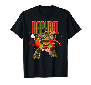 Mademark x Teenage Mutant Ninja Turtles - Raphael - Red Splatter Paint T-Shirt