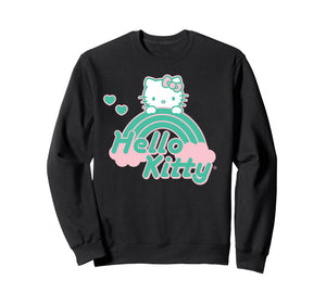 Hello Kitty Green Pink Rainbow Sweatshirt