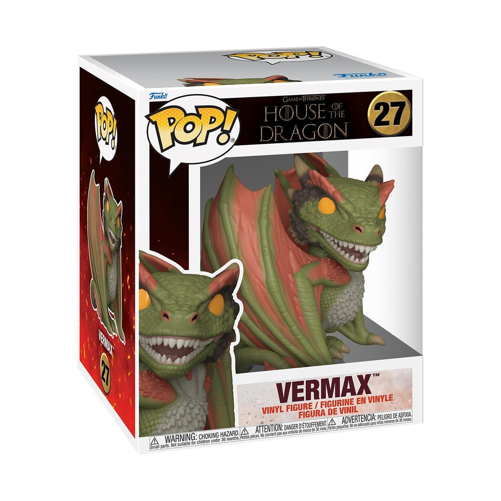 Funko Pop Super: House of The Dragon – Vermax - Collectable Vinyl Figure - Gift Idea - Official Merchandise - Toys for Kids & Adults - Fantasy Fans - Model Figure for Collectors and Display