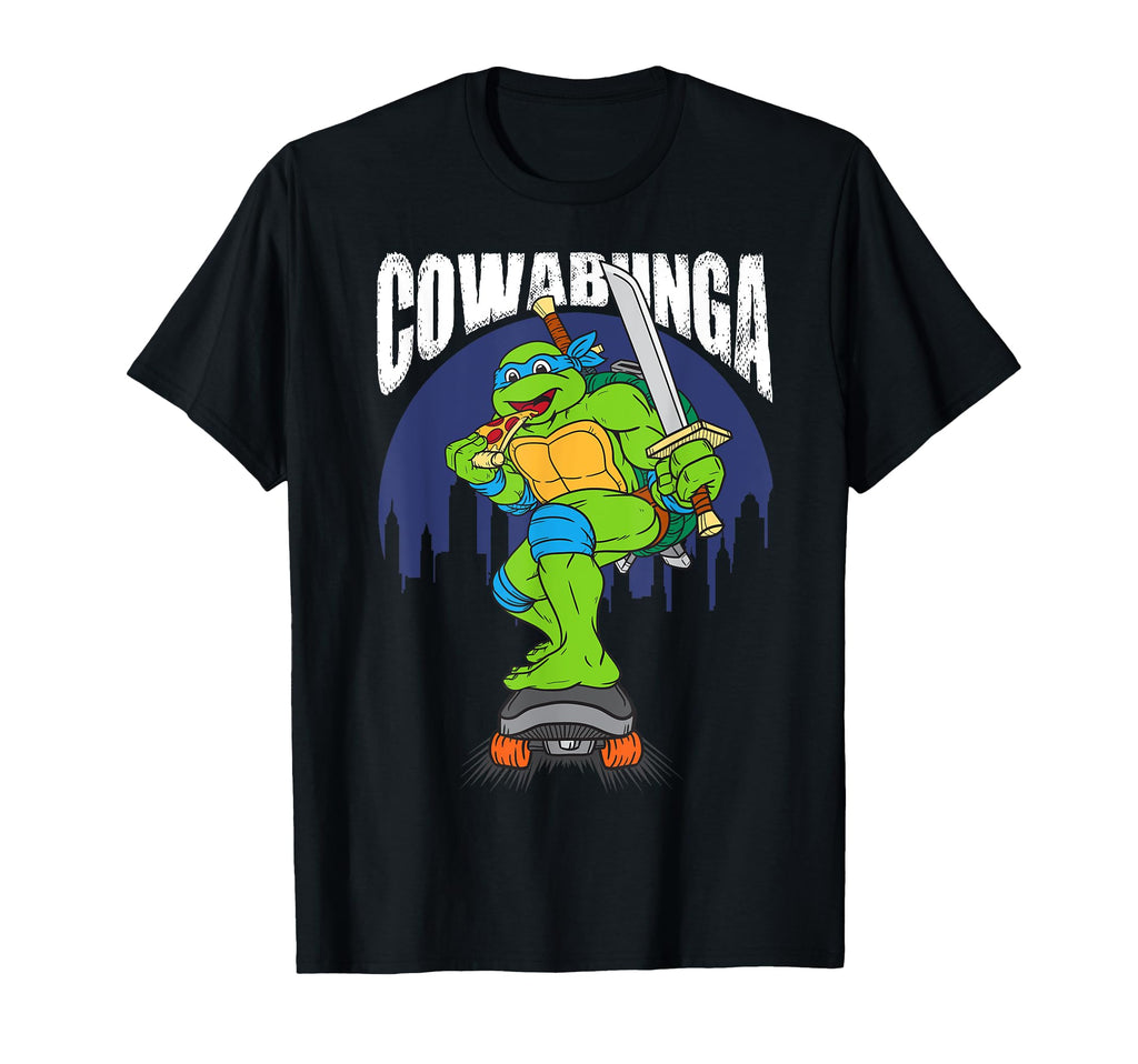 Mademark x Teenage Mutant Ninja Turtles - Cowabunga Leonardo on Skates with Pizza T-Shirt