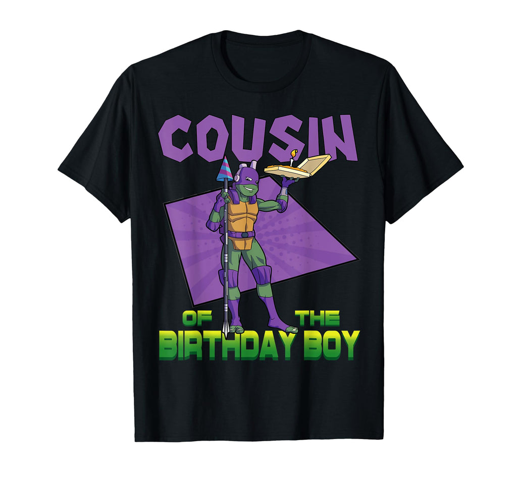Mademark x Teenage Mutant Ninja Turtles - Donnie Cousin of the Birthday Boy Pizza Theme Party T-Shirt