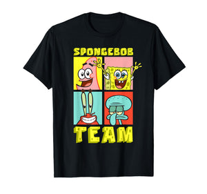 Mademark x SpongeBob SquarePants - SpongeBob Team SpongeBob Patrick Squidward Mr Krab Birthday T-Shirt
