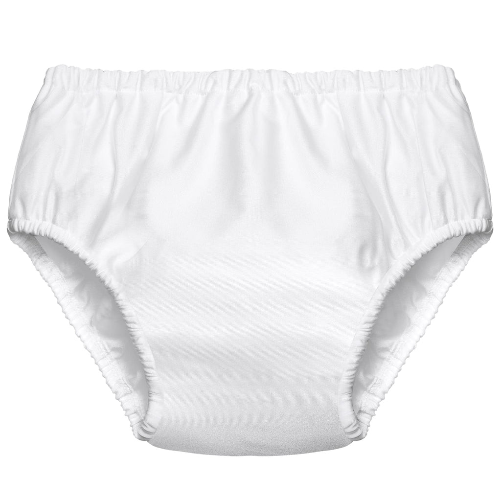 Adult Swim Diapers Washable Reusable Diaper for Swimming Pool Swimming Diaper for Women Men Swimmers, L Size, Waist: 38-40"; Leg: 22-26", White