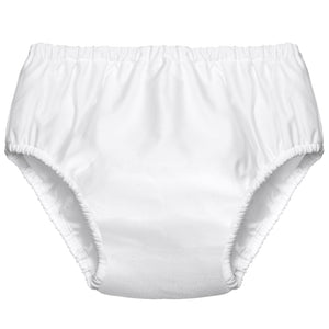 Adult Swim Diapers Washable Reusable Diaper for Swimming Pool Swimming Diaper for Women Men Swimmers, L Size, Waist: 38-40"; Leg: 22-26", White
