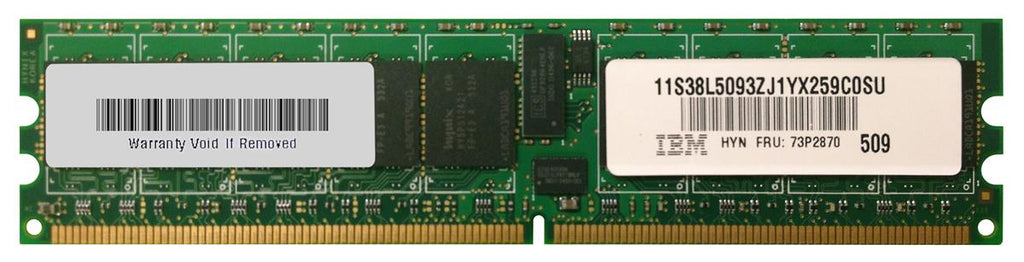 73P2870 - IBM 1GB 400MHz DDR2 PC2-3200 ECC Registered CL3 240-Pin DIMM 1.8V Memory Module