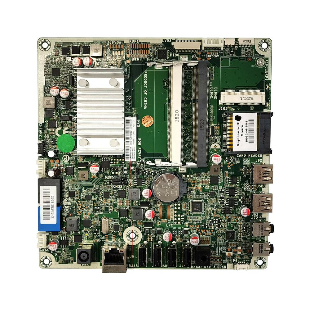 806244-601 - HP AMD E1-6010 1.35GHz CPU Almond2 System Board (Motherboard) for 18-52 205 G2 All-in-One Series Desktop PC