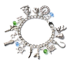 Peter Fairy Tale Fantasy Pan Charm Bracelet