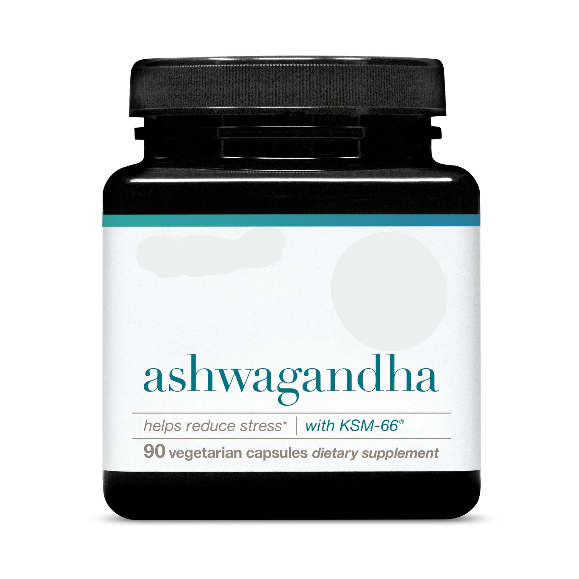 Supplement bottle labeled 'ashwagandha' with Youtheory branding on a white background