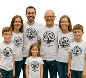 Personalized Handmade Family Reunion Shirt – Our Roots Run Deep Tee, Custom Family Tree T-Shirt, Funny Matching Family Vacation Shirt, Unique Family Gathering Gift White