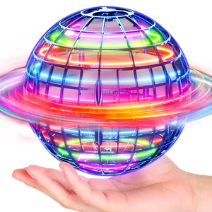 Flying Orb Ball (Blue, 2025 Upgraded) with Dazzling Lights, Magic Hover Spinner, Cool Boomerang Drone, Floating Cosmic Globe, Kids Toys Gifts for 6 7 8 9 10 Year Old Boys Girls