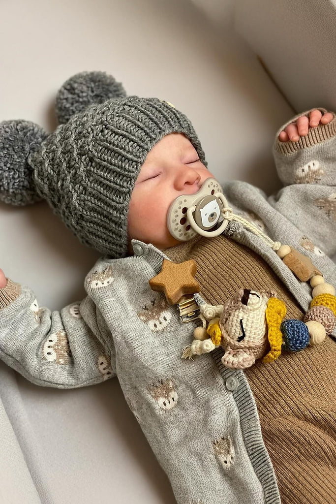 BABESIDE Lifelike Reborn Baby Dolls Boy, 17 Inch Poseable Full Vinyl Body Realistic Baby Doll, Real Life Newborn Baby Doll with Toy Accessories Gift Set for Kids Age 3+