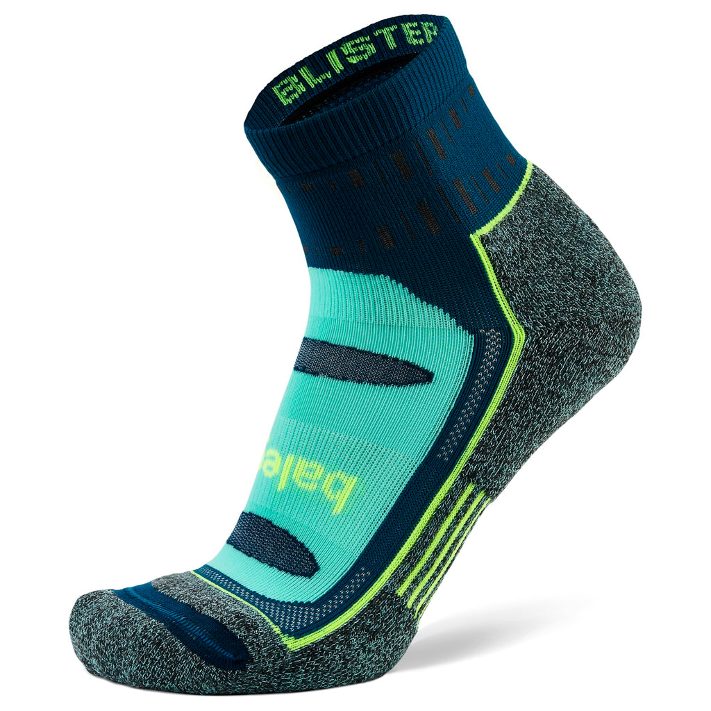 Balega Unisex Quarter Sock, Deep Teal, Large US