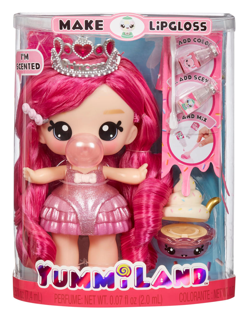 Yummiland Large Doll + Lipgloss Pet- Bianca Bubblegum, Age 4+