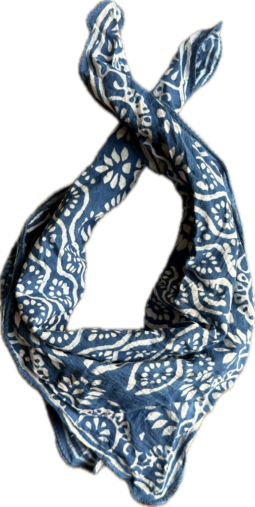 100% Cotton Bandanas, Bohemian Style Cotton Neck Scarf, Boho Soft Neck Scarf, Boho Soft Cotton Bandana, cotton Neckerchief mud print summer gift