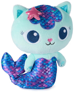 Gabby’s Dollhouse, Fin-Tastic Mercat, Premium Plush Toy, 10-Inch Tall Stuffed Animal with Moving Mermaid Tail, Kids Toys for Girls & Boys Ages 3+