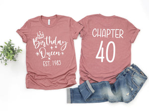 Birthday Queen T-Shirt,Birth Year Outfit,Chapter Shirt, Unisex King Princess Sand