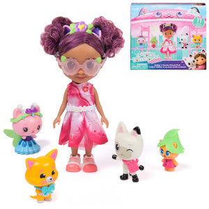Gabby's Dollhouse: The Movie, Gabby's Garden Friends Pack with 6-Inch Gabby Doll, 4 Toy Figures & Accessories, Kids Toys for Girls & Boys Ages 3 and Up