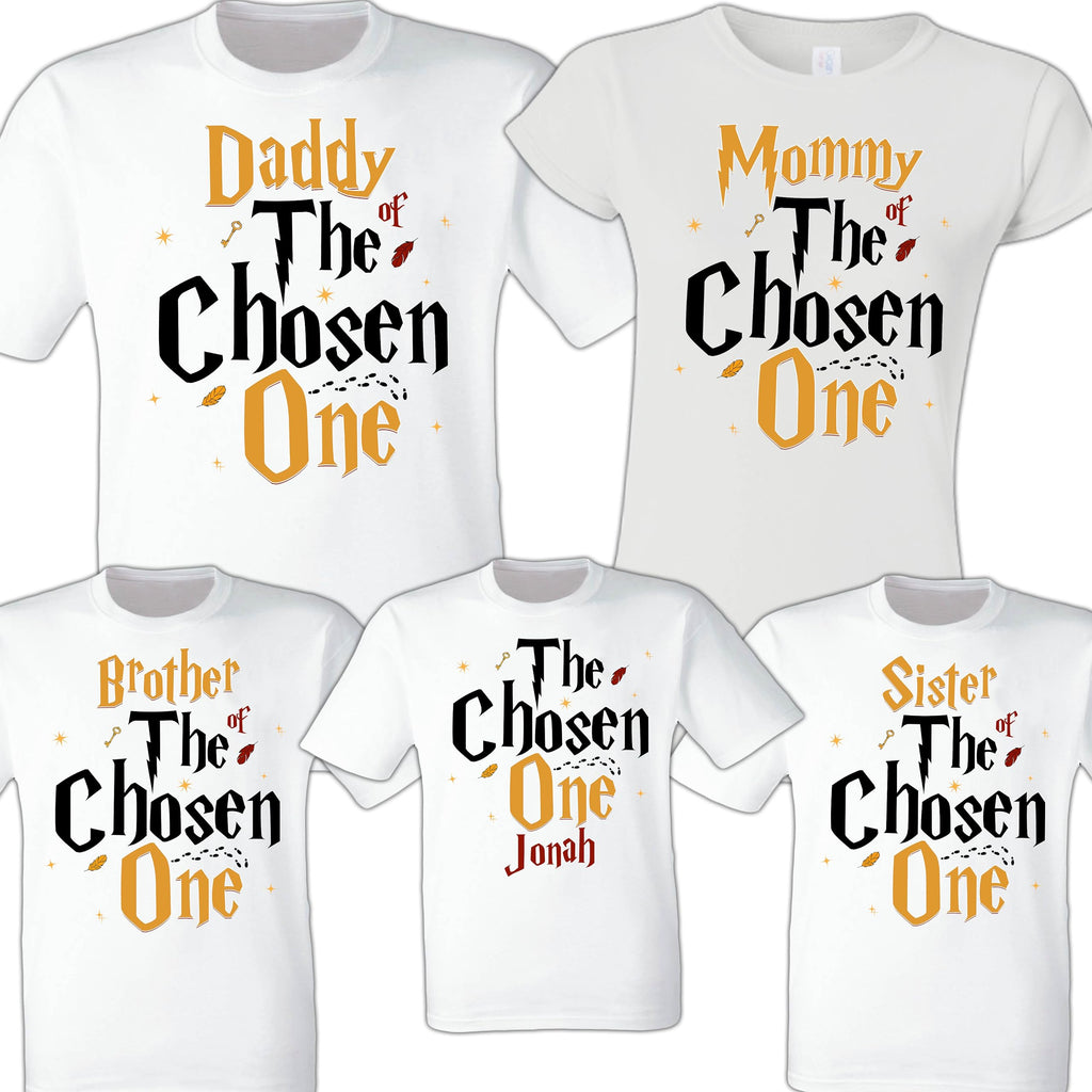 Chosen, One Year, First Birthday Shirts, Mama of the Chosen One, Dad Birthday, Party Shirts, Birthday Tees, Birthday family Shirts Toddler, Matching, Playeras para familia, Cumpleaños numero 1