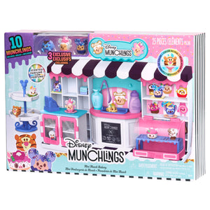Disney Munchlings Mini Munch Bakery, 25-Piece Color Change Figure Playset, 1-inch Collectible Scented Figurines, Kids Toys for Ages 3 Up by Just Play