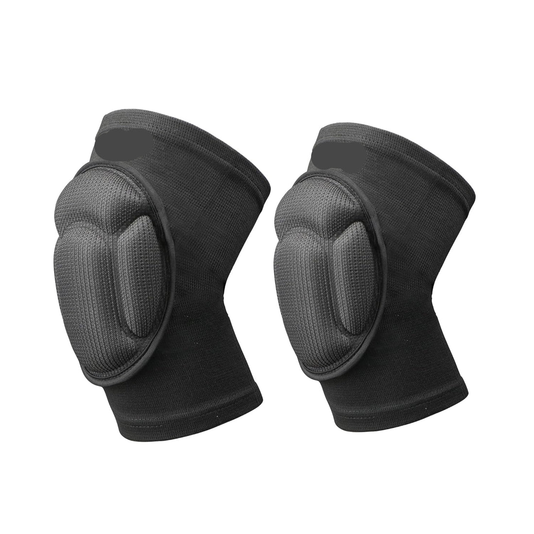 Pair of black knee pads with 'Klimat' branding on a white background