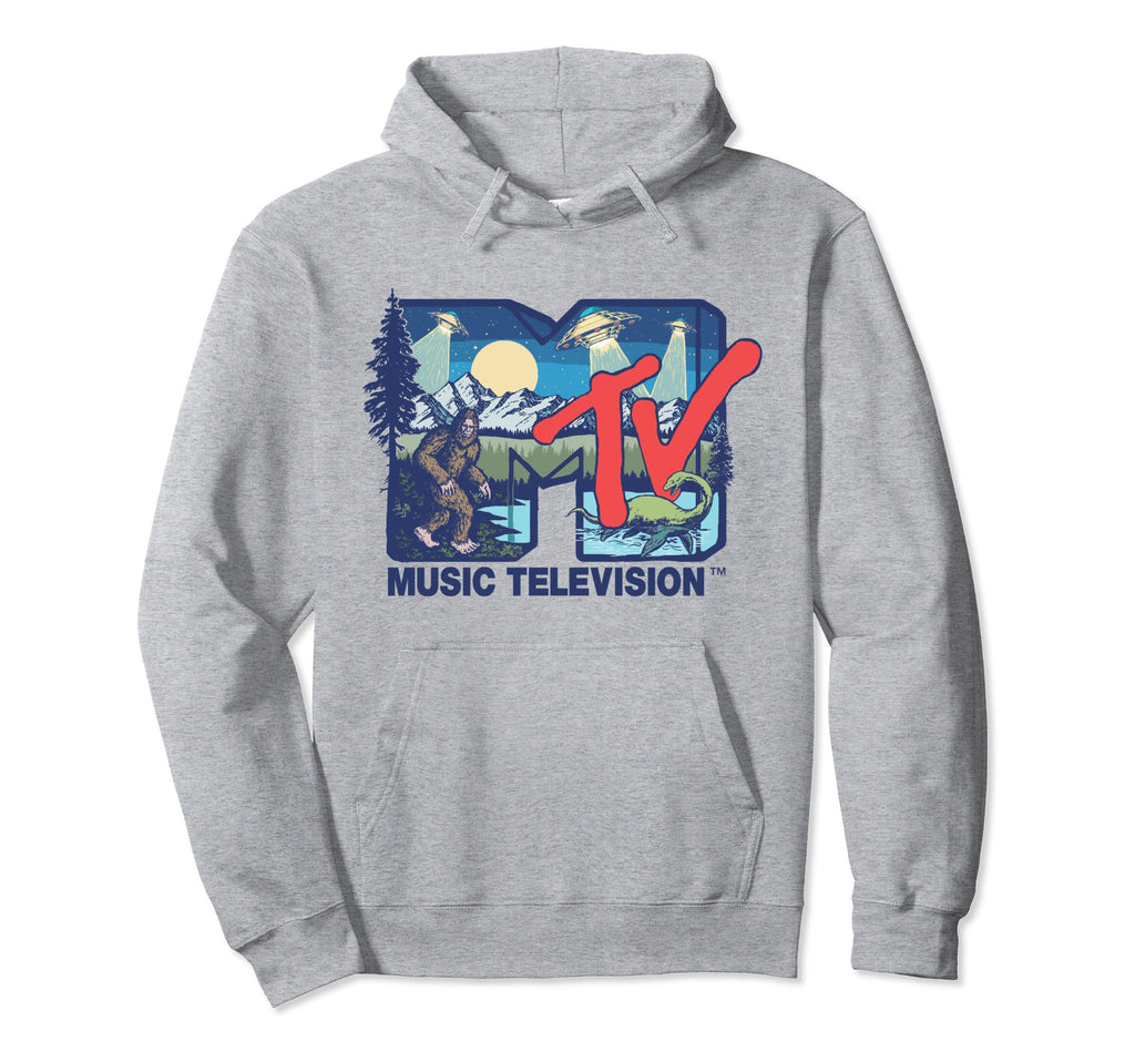 Mademark x MTV - Cryptid MTV Logo Featuring Bigfoot, UFO, Aliens & Nessie Pullover Hoodie