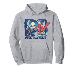 Mademark x MTV - Cryptid MTV Logo Featuring Bigfoot, UFO, Aliens & Nessie Pullover Hoodie