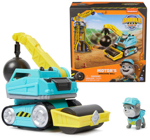 Rubble & Crew, Motor’s Wrecking Ball Toy Truck with Action Figure and Movable Construction Toys, Kids Toys for Ages 3 and Up