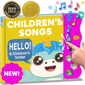 Children's Songs: Musical Toys & Interactive Sound Book for Toddlers 1-3, Baby’s First Year Music Book Gift, Singing Book for 1 Year Old Toddler & Kids, Nursery Rhymes Musical Books & Educational Toy