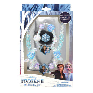 LUV HER Girls Jewelry Set - Dress Up Toy Jewelry Box Set with Bead Necklaces, Bracelets, and Rings - Frozen Play Accessories - Ages 3+