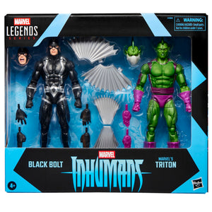 Marvel Legends Series Inhumans Black Bolt & Triton Two-Pack, 2 Fantastic Four Comics-Inspired Collectible 6-Inch Scale Action Figures