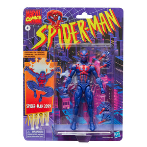 Marvel Legends Series Spider-Man 2099, Retro Cardback Comics Collectible 6-Inch Scale Action Figure