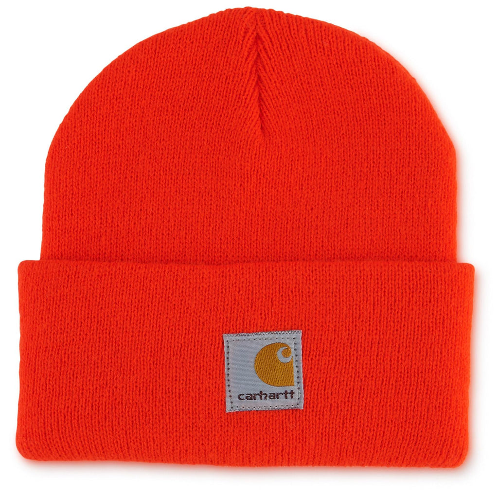 Carhartt Baby-Boys Infant Acrylic Watch Hat, Blaze Orange, Infant/Toddler