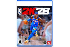 Video game case for NBA 2K26 on PS5 with a basketball player in action