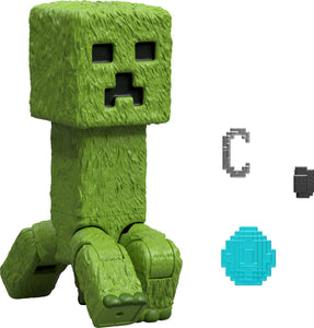 Mattel Minecraft Action Figure & Accessories Set, 4-inch Creeper Posable Character Collectible Inspired by A Minecraft Movie