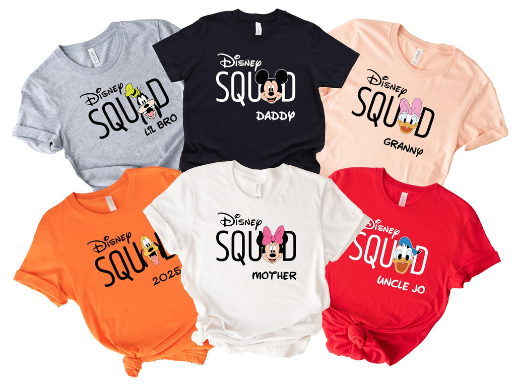 Family Matching Shirts, Personalized Family Vacation Shirts 2025, Trip Essentials Tees, Squad T-Shirts, Custom Vacation t-Shirts