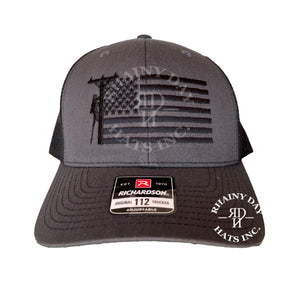 Rhainy Day Hats Inc. Lineman flag hat, Lineman embroidered hat, Lineman American Flag embroidered hat, Lineman gift