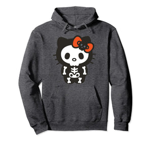 Hello Kitty Skeleton Halloween Hoodie Pullover Hoodie