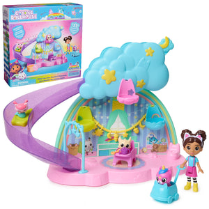 Gabby's Dollhouse Kitty Care Ear Purrfect Playroom – 17-Piece Playset with 4 Toy Figures, Dollhouse Furniture, Doll Accessories & Baby Doll Stuff for Kids Ages 3+