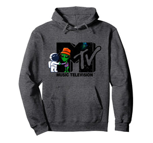 Mademark x MTV - The official MTV Logo - Astronaut meets Alien in Space Pullover Hoodie