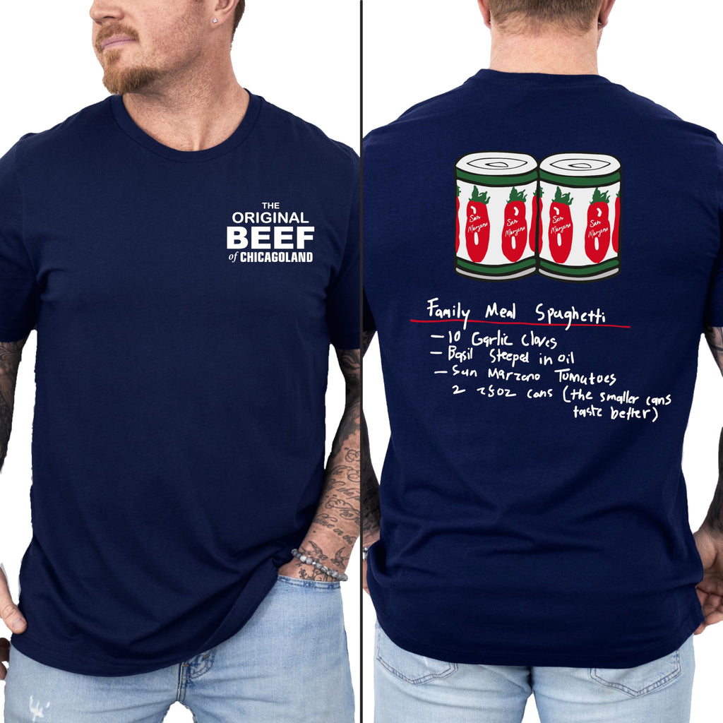 The Bear TV Show Shirt, The Original Beef of Chicagoland Tshirt, Family Meal Spaghetti Tee, Jeremy Allen Fans Shirt, The Bear Carmy Richie Multicolor
