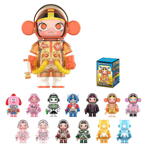POP MART MEGA Space Molly 100% Series4 Blind Box Figures, Random Design Action Figures Collectible Toys Home Decorations, Holiday Birthday Gifts for Girls and Boys, Single Box